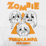 ゆるキャン△ SEASON3 ZOMBIE Tシャツ ホワイト ※請選擇尺碼 ※不設寄送《24年8月預定》 日版(M碼) 全數$328 / ※不設寄送 / 24年7月5日