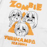 ゆるキャン△ SEASON3 ZOMBIE Tシャツ ホワイト ※請選擇尺碼 ※不設寄送《24年8月預定》 日版(M碼) 全數$328 / ※不設寄送 / 24年7月5日