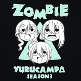 ゆるキャン△ SEASON3 ZOMBIE Tシャツ ブラック※請選擇尺碼 ※不設寄送《24年8月預定》 日版(M碼) 全數$328 / ※不設寄送 / 24年7月5日