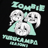 ゆるキャン△ SEASON3 ZOMBIE Tシャツ ブラック※請選擇尺碼 ※不設寄送《24年8月預定》 日版(M碼) 全數$328 / ※不設寄送 / 24年7月5日