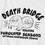 ゆるキャン△ SEASON3 デスブリッジ Tシャツ ホワイト※請選擇尺碼 ※不設寄送《24年9月預定》 日版(M碼) 全數$298 / ※不設寄送 / 24年7月22日