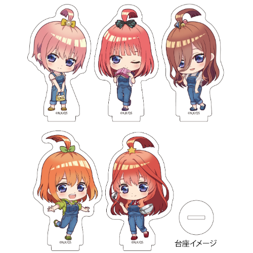 アクリルぷちスタンド 五等分の花嫁∽ 02 らいはコーデVer.(ミニキャライラスト)(亞加力立牌)(全套5個入)※不設寄送《24年11月預定》 日版 全數$298 / ※不設寄送 / 24年9月16日