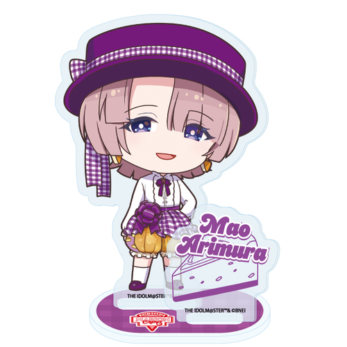 アクリルスタンドプレート 学園アイドルマスター 04 有村麻央 クレープ風ドレスVer.(ミニキャライラスト)(亞加力立牌)※不設寄送《25年6月預定》 日版 全數$128 / ※不設寄送 / 25年4月21日