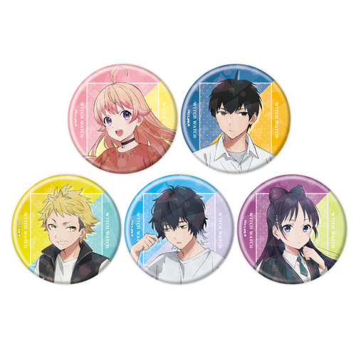 ホログラム缶バッジ(57mm) ウィッチウォッチ 01 公式イラスト(襟章)(全套5個入)※不設寄送《25年6月預定》 日版 全數$198 / ※不設寄送 / 25年4月21日