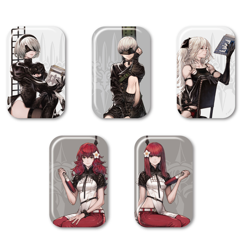 NieR:Automata カンバッジセット 書物(襟章)(全套5個入)※不設寄送《25年6月預定》 日版 全數$180 / ※不設寄送 / 25年5月12日*該產品有可能因供應商派貨不足而未能提供