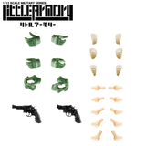 LittleArmory LAOP15 創彩少女庭園用タクティカルグローブ2 リボルバーセット(グリーン)(此商品不包含人形部份)※不設寄送《23年12月預定》