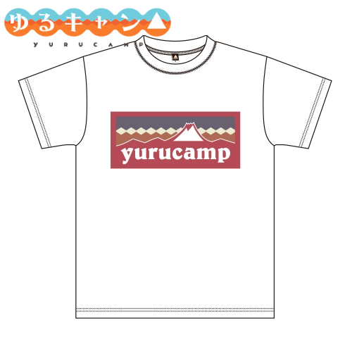 ゆるキャン△ ふじさんロゴ Tシャツ 千明※請選擇尺碼 ※不設寄送《22年11月預定》